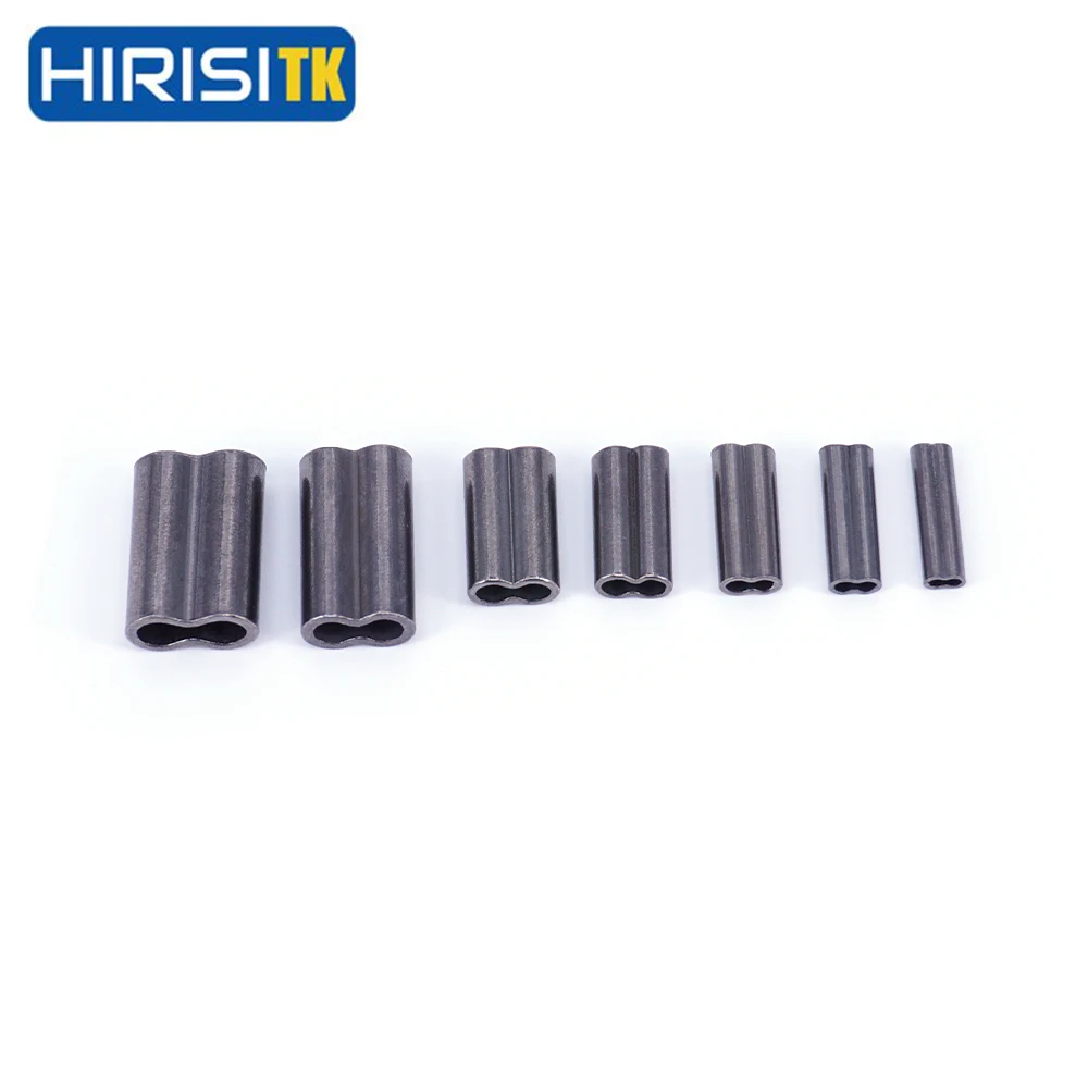 

HirisiTK Fishing Wire Tube Brass Fishing Single Double Barrel Crimping Sleeves Fishing Line Accessories Fishing Tube Connector