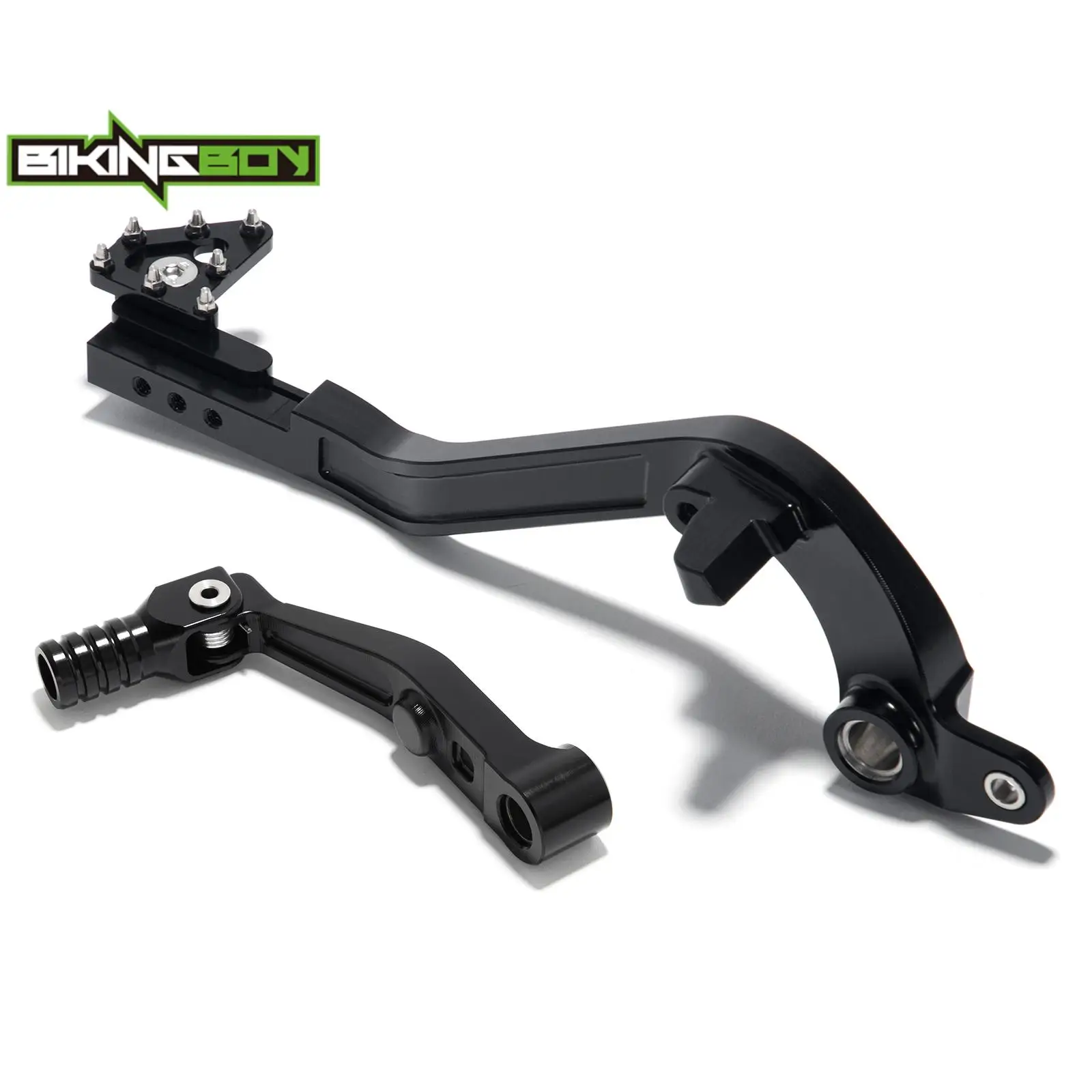 BIKINGBOY For Aprilia Tuareg 660 22 23 24 Brake Pedal + Gear Shift Shifter Lever Footrest Foldable Aluminum Alloy Billet CNC