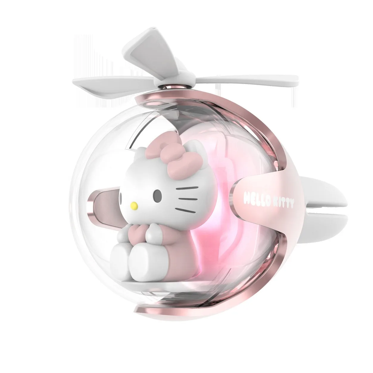 Sanrio Anime Kawaii Hello Kitty Flight Ball Car Aroma Diffuser Cute Cartoon Kuromi My Melody Ambient Light Girls Gifts