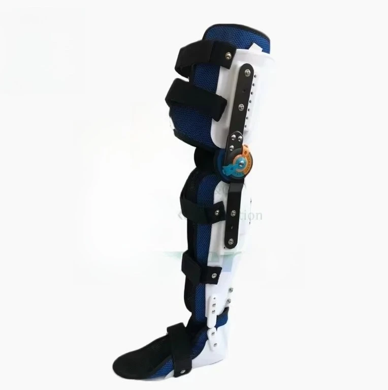 Adjustable Knee Ankle Foot Fixed Support Thigh Calf Ankle Walking Fracture Recovery Leg Support
