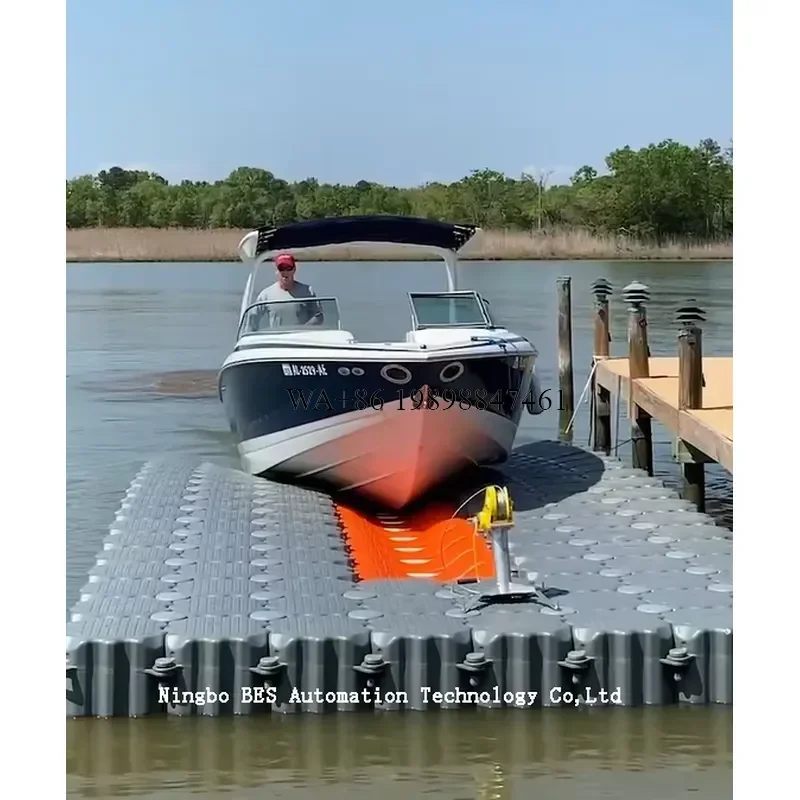 Wmwmnu for Marina HDPE Pontoon Bridge Floats Jet Ski Floating Dock Platform Plastic Modular Fishing Floating Platform