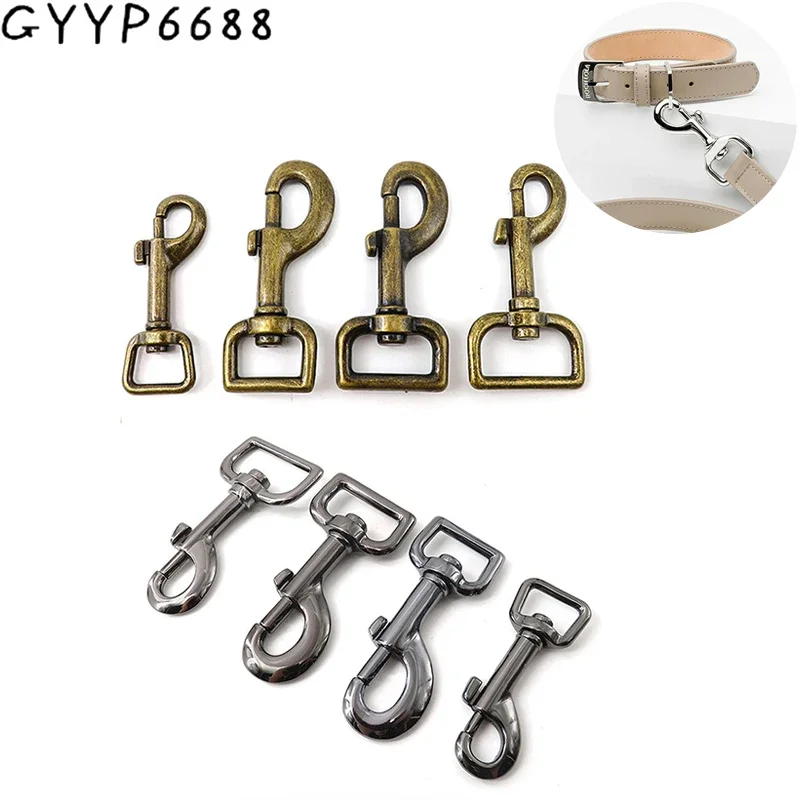 10-50PCS 15-20-25-30MM Metal Bolt Snap Hooks For Bags Shoulder Strap Pet Dog Rope Swivel Eye Trigger Clasps Buckles Accessories