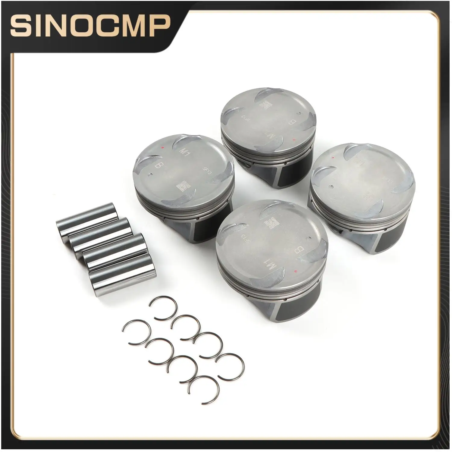 

4pcs Engine Pistons Rings Set 23041-2E100 For Hyundai Kia 2012-2017 G4NB 1.8L 2011-2016 Hyundai Forte Elantra GT 1.8L