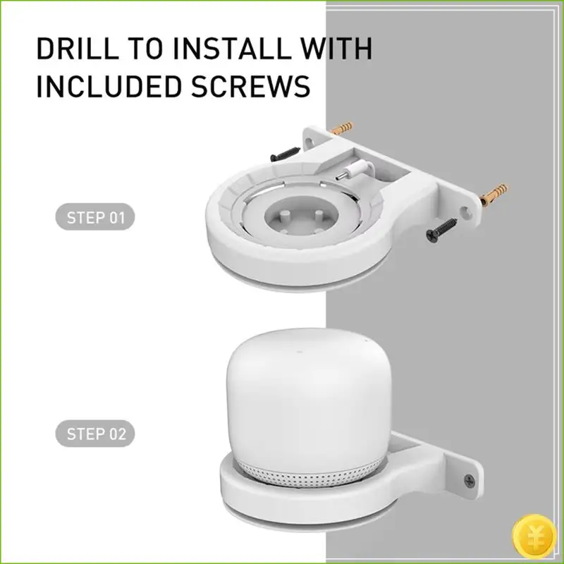 رف حائط لجهاز توجيه Google Nest Wifi اللاسلكي لـ Google Nest Wifi Wall Mount Hanger لـ Google Nest Wifi #3