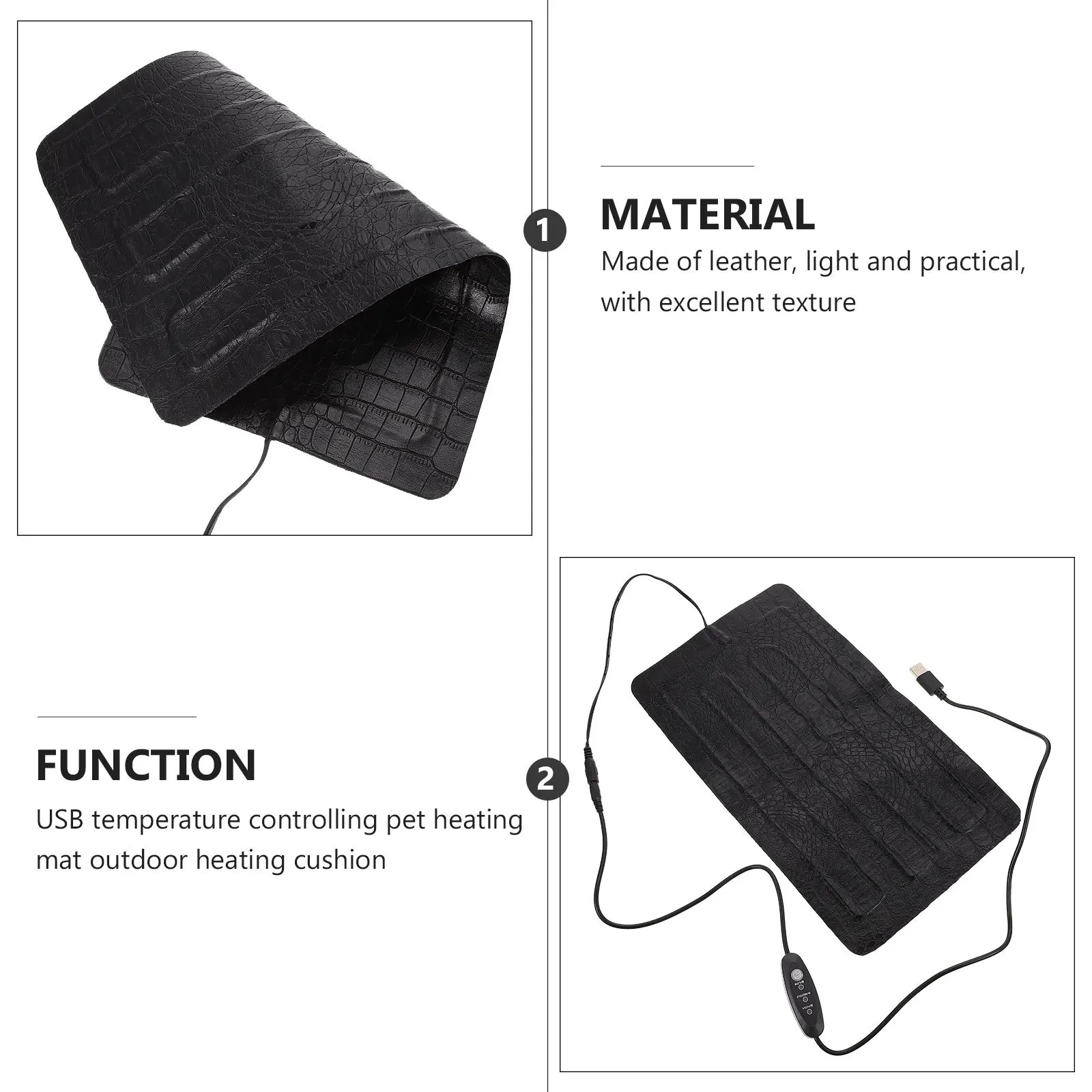 

Reptile Heating Pad Electric Heated Lizard Mat Portable Small Pet Warm Winter Reptile Sleeping Cushion Small Pet Heating Mat
