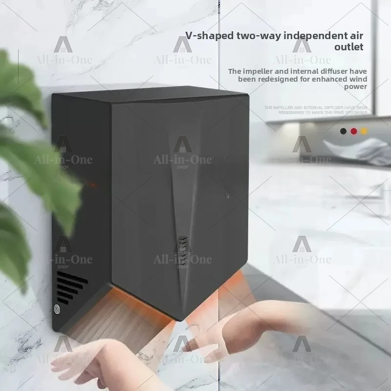 2026 high-quality fully automatic induction hand dryer, hand dryer, suitable for bathroom hotel commercial