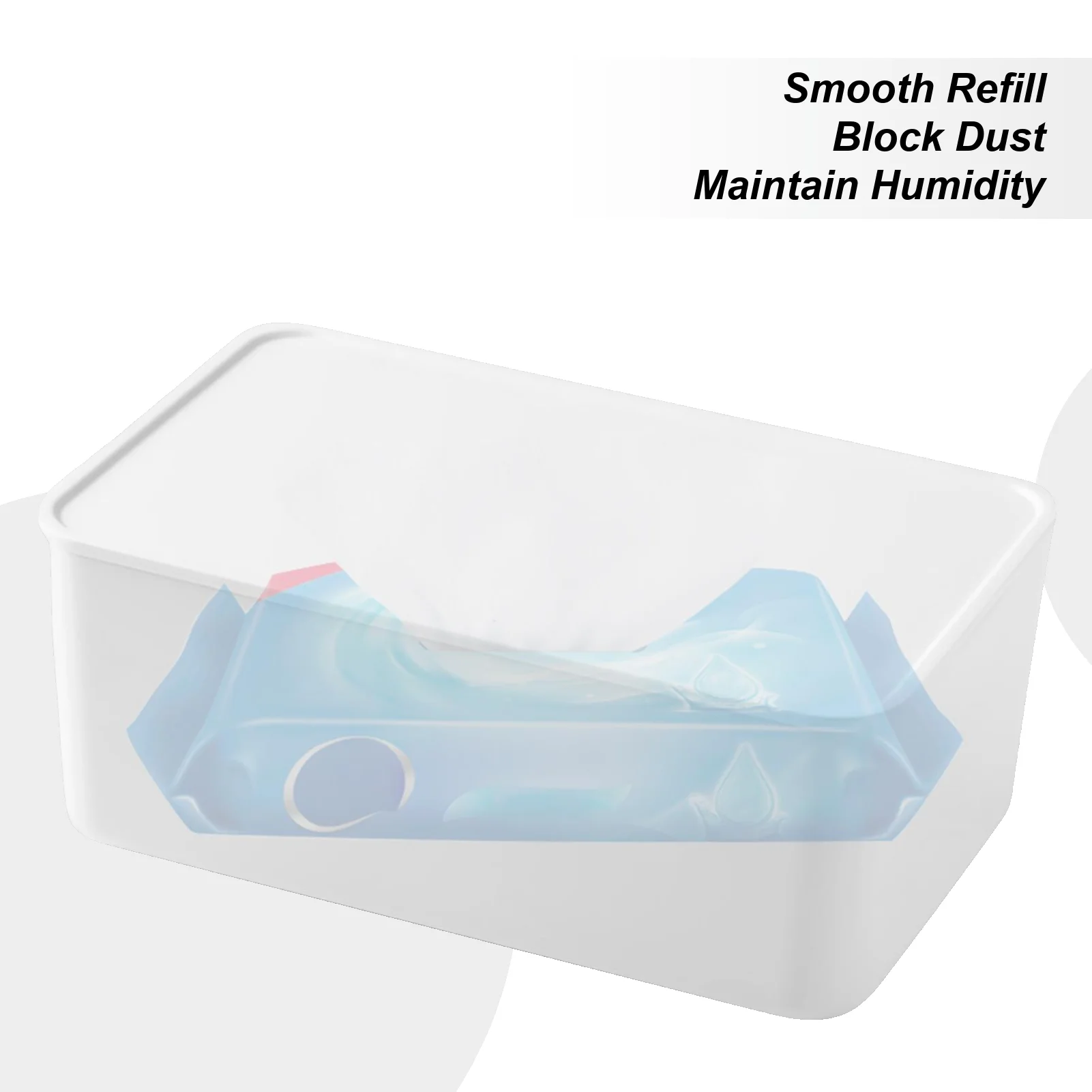 

Wet Wipes Dispenser Refillable Wipe Container Reusable Tissue Storage Case For Home Toilet Nursery Restaurant Living Room