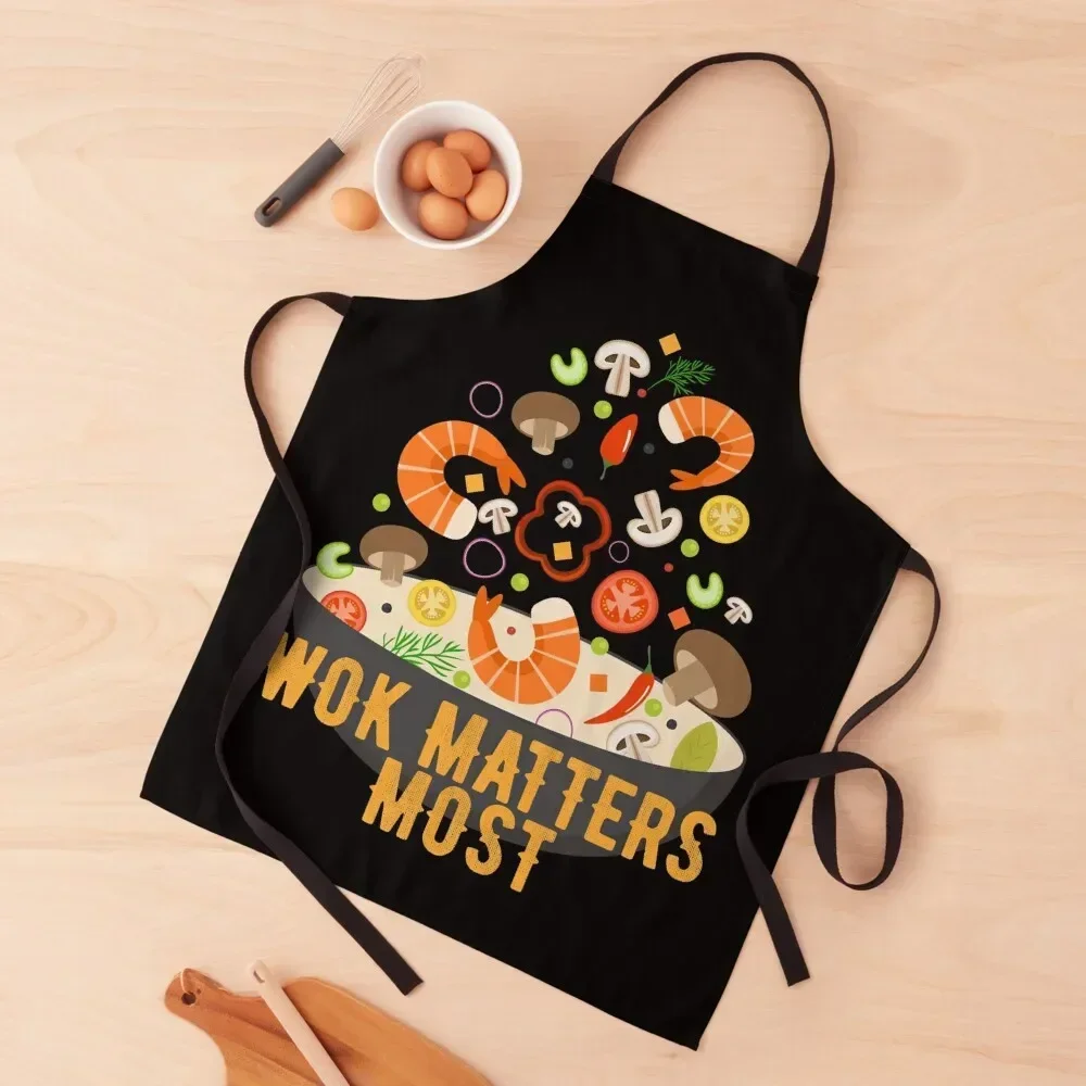 

Funny Wok Cartoon Wok Design Wok Matters Most Apron Dress For Kitchen Apron