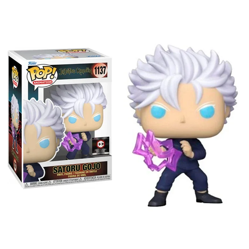 Funko POP Japonés Jujutsu Kaisen Satoru Gojo 1137 # Colección de figuras de acción, modelo de juguete para regalo de cumpleaños y Navidad