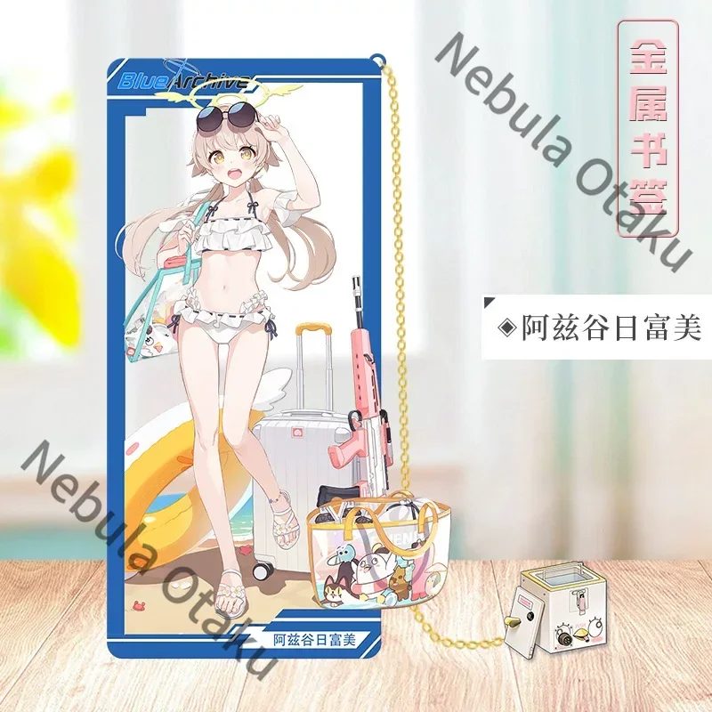 Металлическая закладка Blue Archive: Аджитани Хифуми, Шираки Азуза, Ониката Кайоко, Сорасаки Хина, Рикухачима Ару, Сунакоками Широко (Аниме)