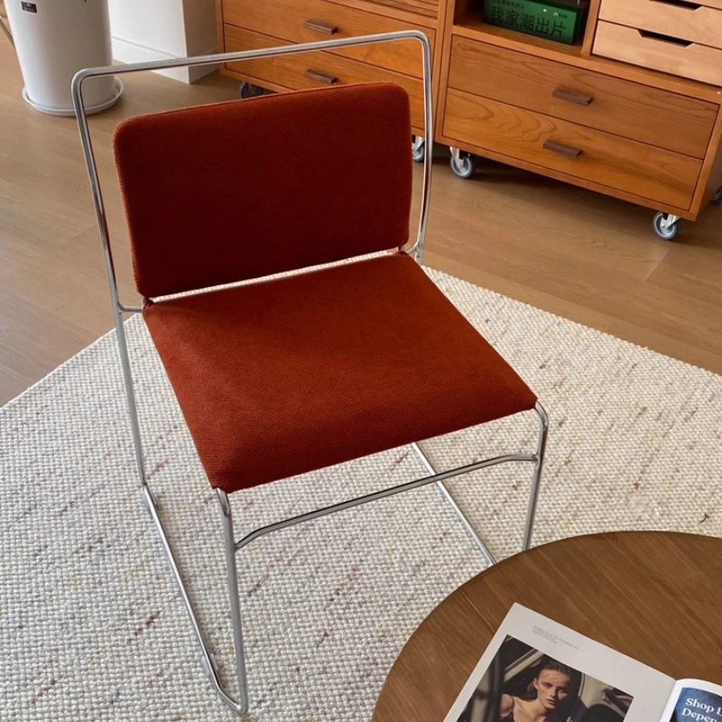 

Mid-Century Modern Dining Chair Bauhaus Inspired Upholstered Seat for Small Spaces Study Backrest Chair Premium Home Furniture