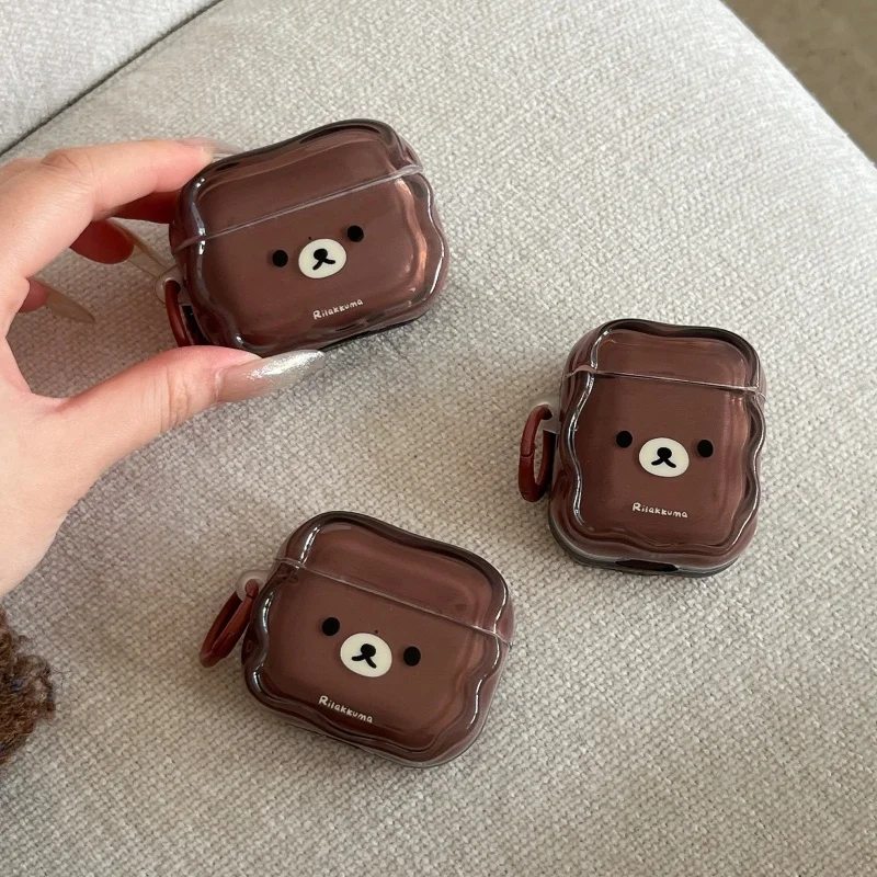

Kawaii Cartoon Bear Earphone Cover For Apple Airpods 4 3 2 Pro 3 Cover Silicone Headphone Cases For Airpods Pro 2 Charging Cases