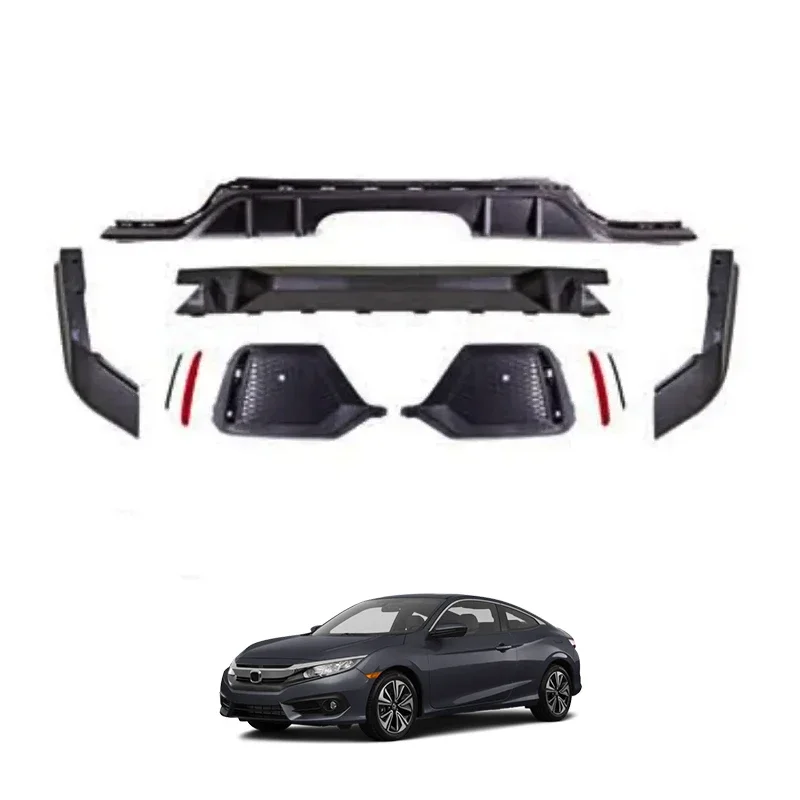 

Type-r Style Car Auto Rear Bumper Parts For Hatchback 2016+