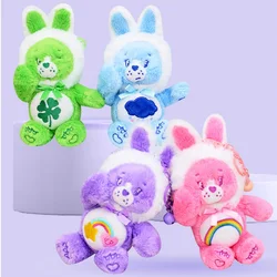 Care Bears Rabbit Plush Toy Backpack Pendant Keychain Boys Girls Toy Schoolbag Decoration Birthday Present Cute Stuffed Keyring