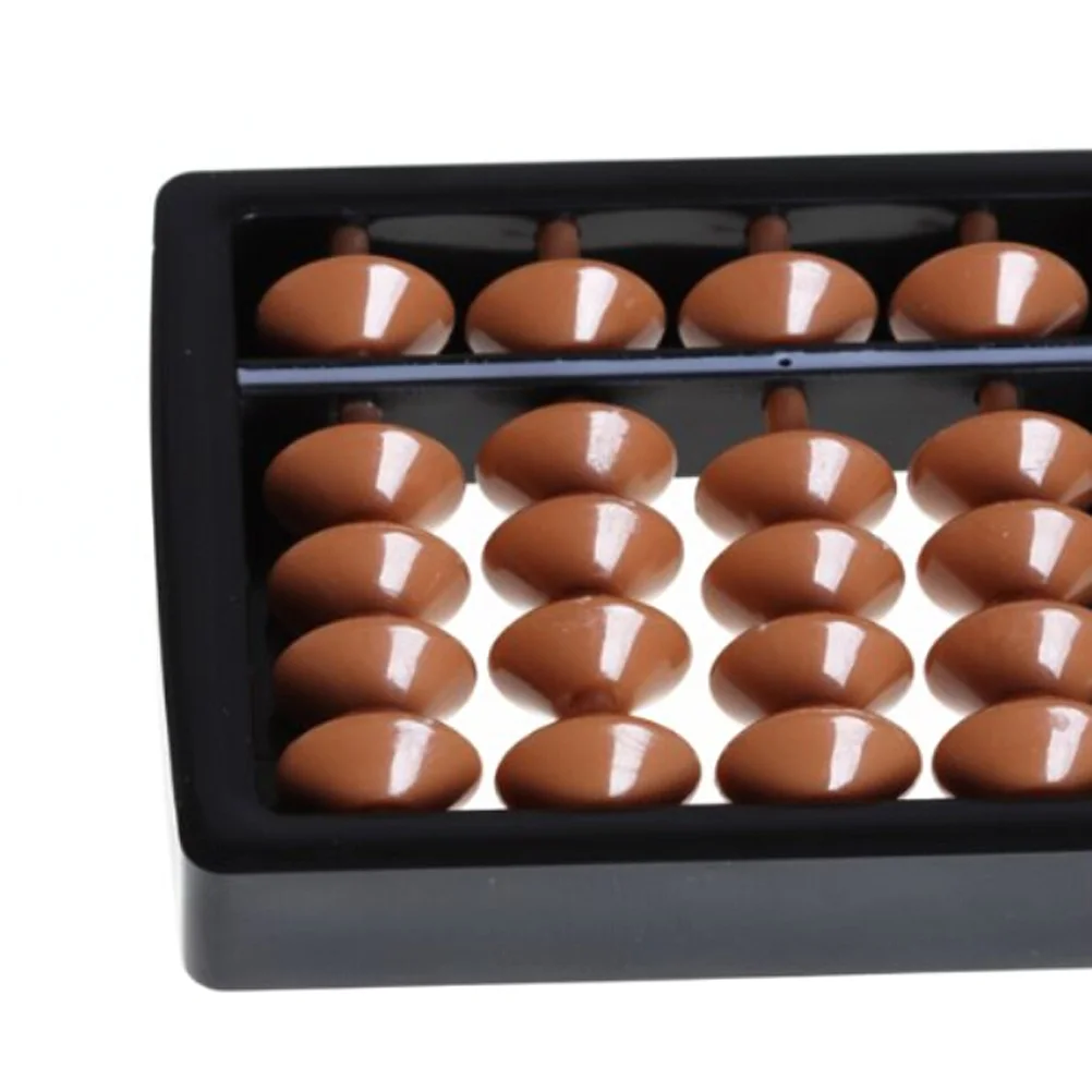 

17 Digits Plastic Abacus 10.5X2.3X0.7 Inch Style Wooden Rods Math Learning Tool For Kids Teachers Arithmetic Educational