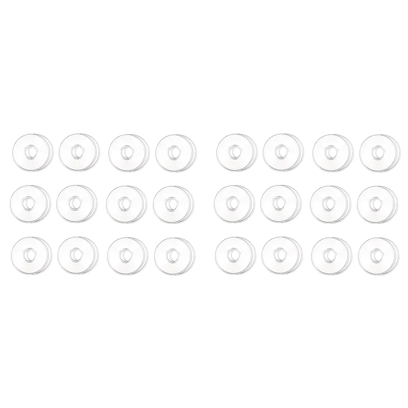 ABZV-Glass Bobeches For Candlestick Holders, 24 Pcs Candle Drip Protectors Candle Rings For Tapers, Candle Drip Catcher