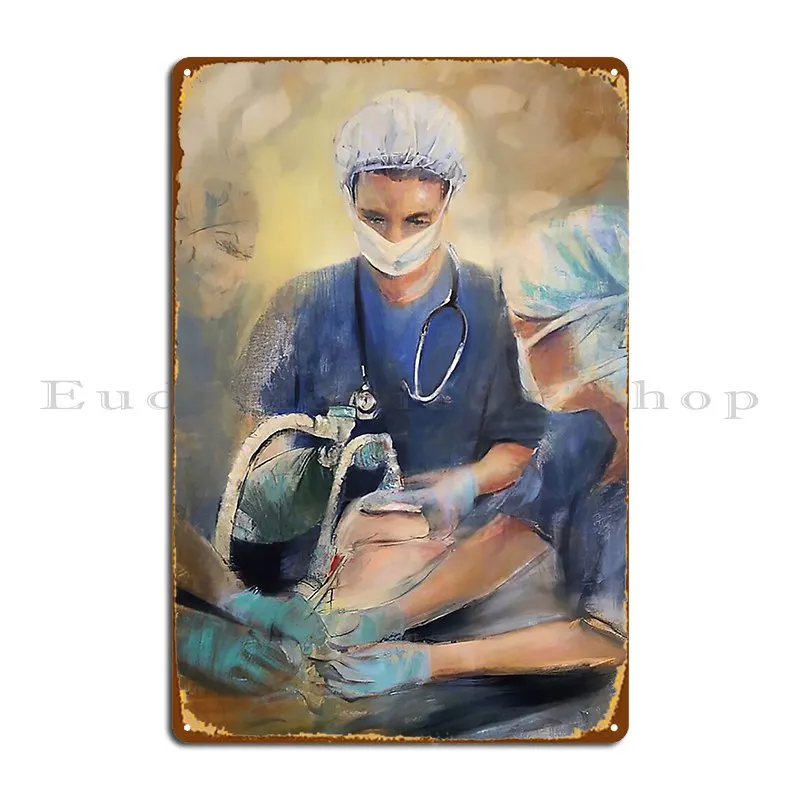 Anesthesiologist Anesthesia Art Gift Nurse Poster Metal Signs Painting Wall Cave Print Club Bar Rusty Tin Sign Poster