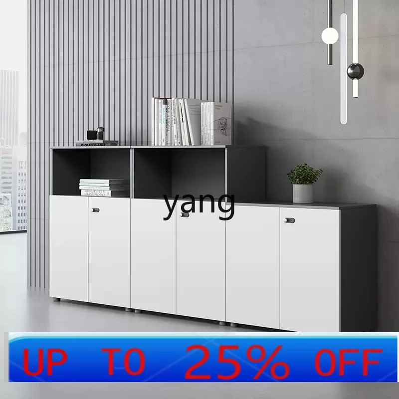 

Lmm office furniture wooden file low cabinet floor cabinet lying door with lock