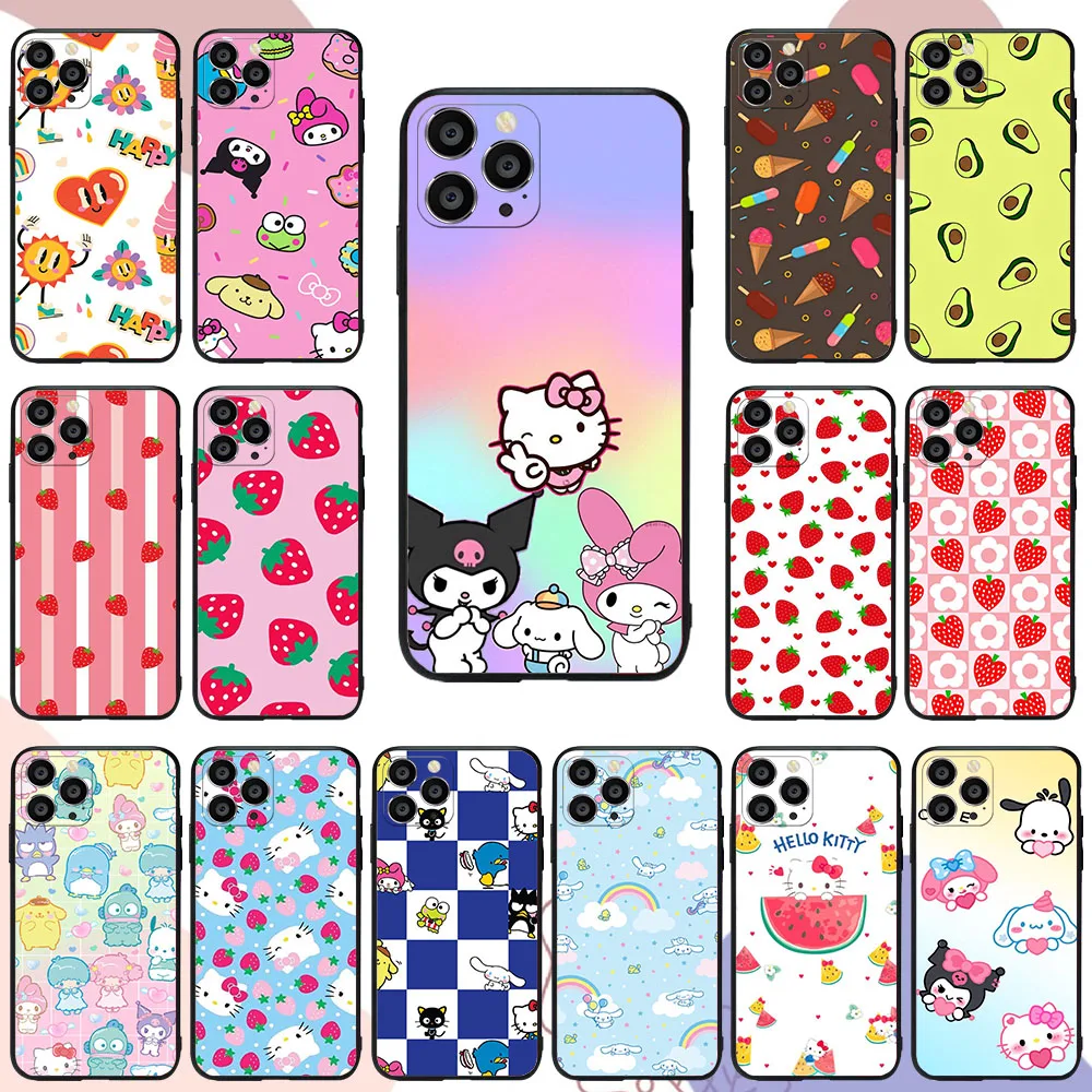 UR-9 Cartoon Fruit Print Silicone Case For Samsung  A31 A03 A33 A42 A55 A35 A24 A25 A15 A70 A71 A72 M30 A40S M30S M21 M51