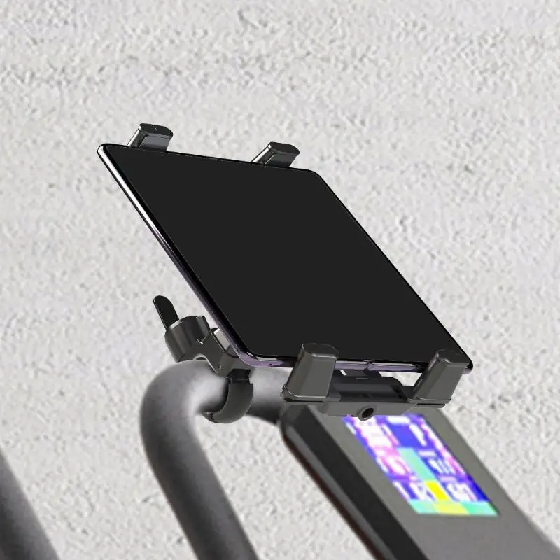 Gym Friendly Tablet Bracket Rack Stand For Bike, Treadmills, Fitness Equipment, Indoor Cycling, Adjustable Viewing