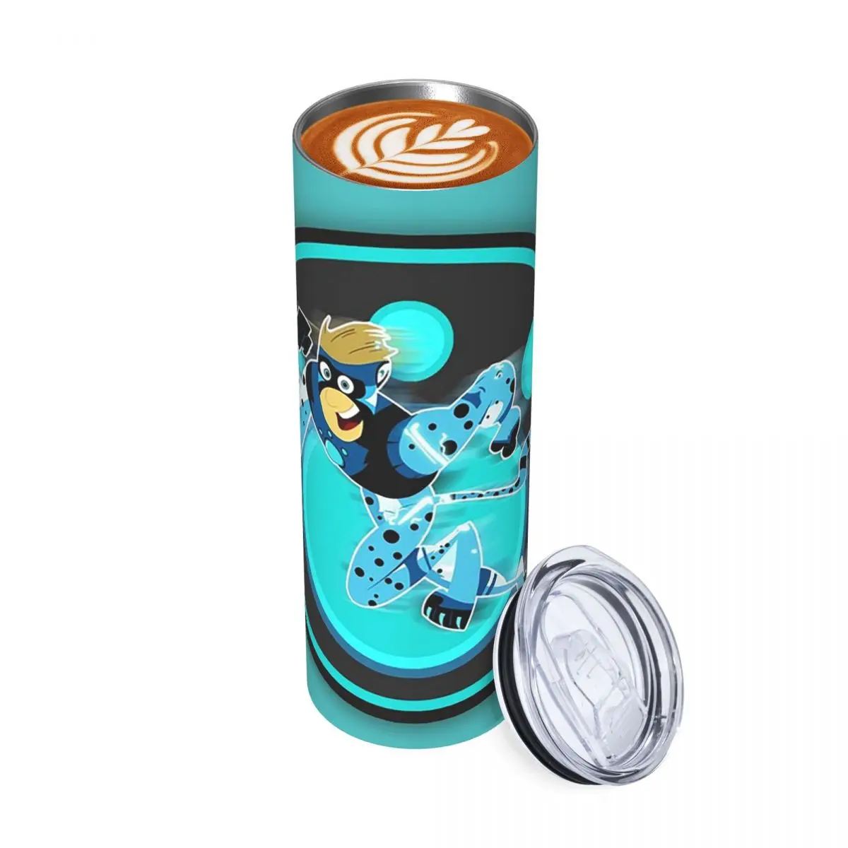 

Wild Kratts Blue Color Stainless Steel Tumbler Vacuum Insulated Mugs Thermal Cold Bottle Straws With Lid 20oz