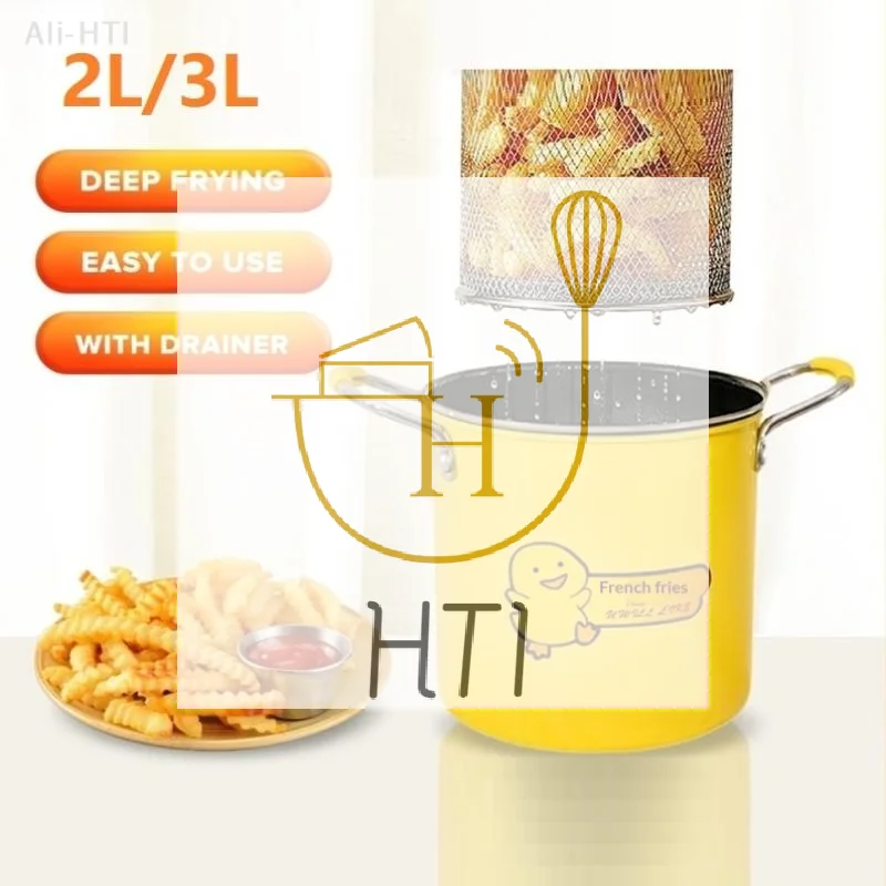 Kitchen Appliances In Japanese - 2/3L Deep Fryer Pot Stainless Steel