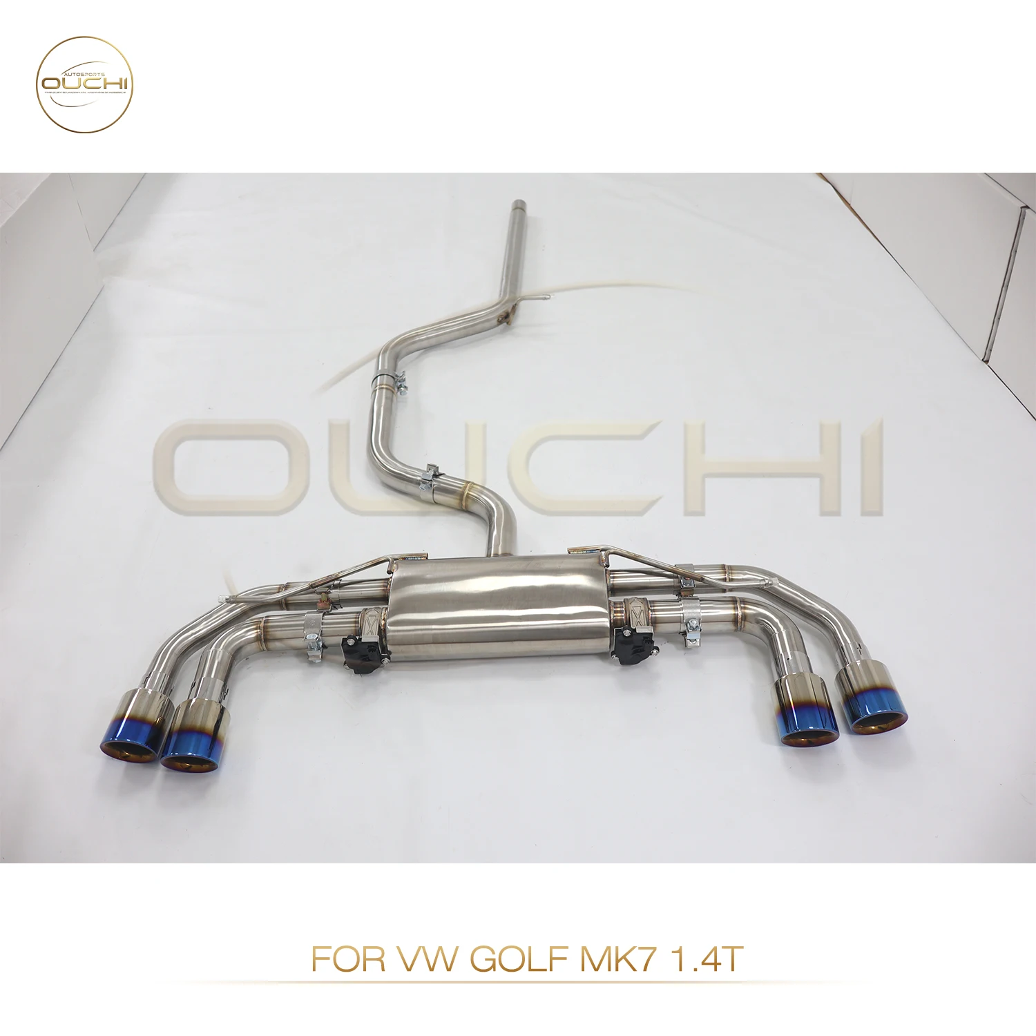 

OUCHI High Quality Stainless Steel Exhaust Catback For Volkswagen Golf MK7 1.4T/1.6L 2012-2019 With Muffler Valves Exhaust Pipes