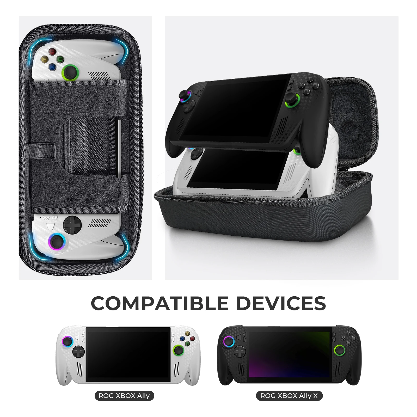 

Portable EVA Carrying Case Shockproof Game Console Storage Bags Anti-Drop Protective Cover for ROG XBOX Ally/ROG XBOX Ally X