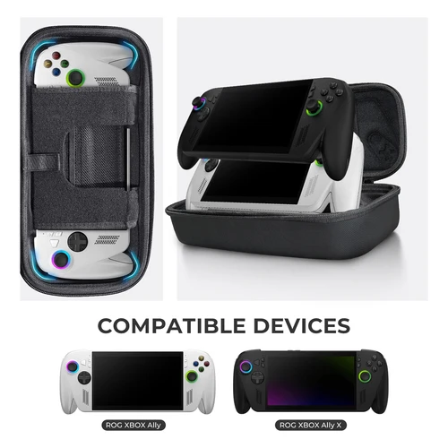 Estuche de transporte portátil de EVA, bolsas de almacenamiento para consola de juegos a prueba de golpes, cubierta protectora anticaídas para ROG XBOX Ally/ROG XBOX Ally X