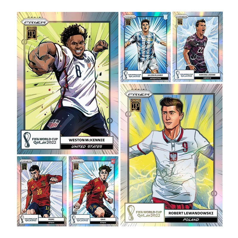 Serie de fútbol Panini casero Diy Weston Mckennie Pedri Gavi Diogo Jota colección tarjeta Flash juguetes regalo