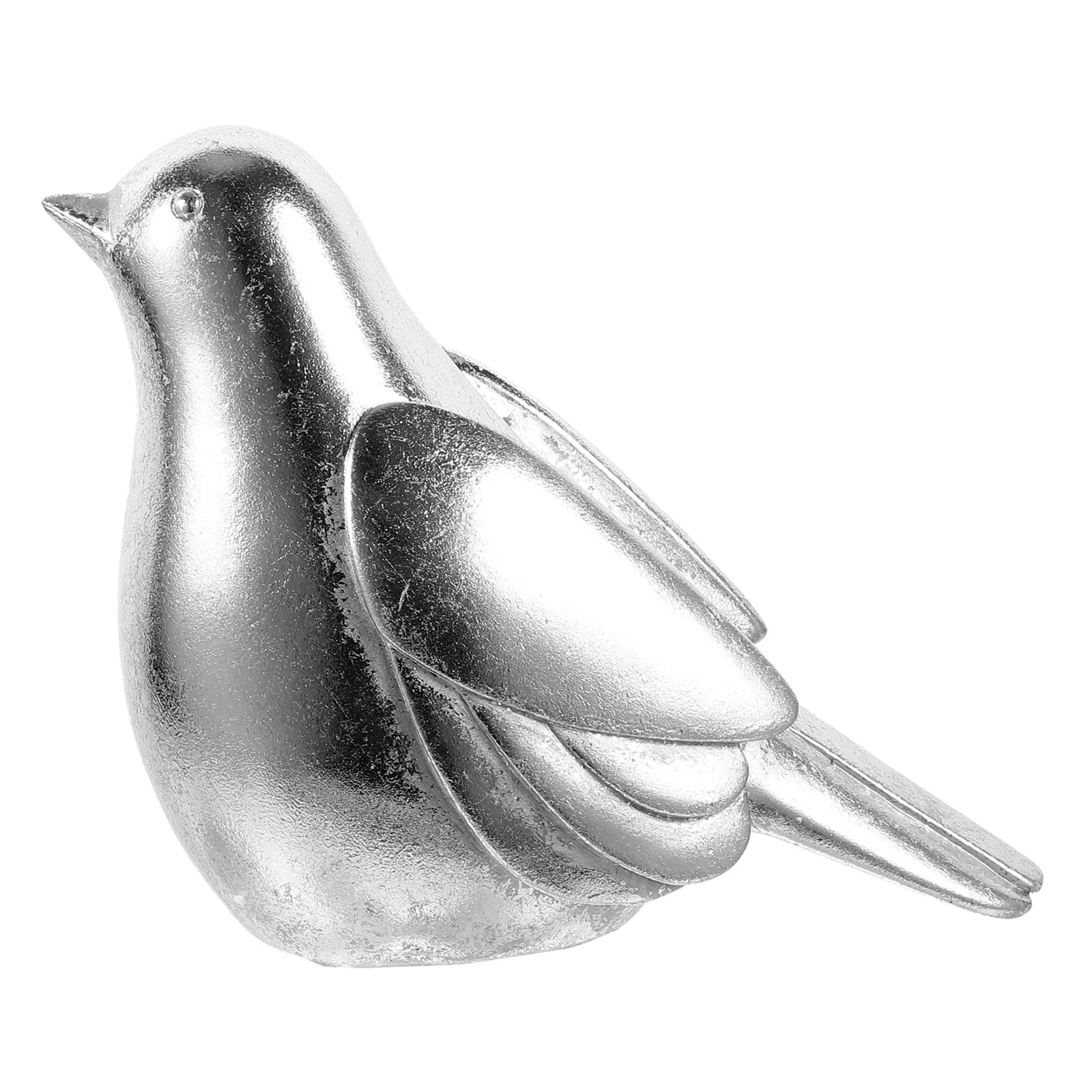 

Bird Decoration Artificial Birds Figurien Decorations Figures Ornaments Silver Figurines Home