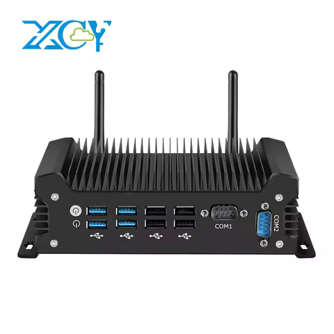 XCY-X58 Fanless IPC i5-1335U 1235U i7-1355U Mini PC 2x DB9 RS232 2x Ethernet 8xUSB WiFi 4G Modem Support Win10/11 Linux DC12-19V