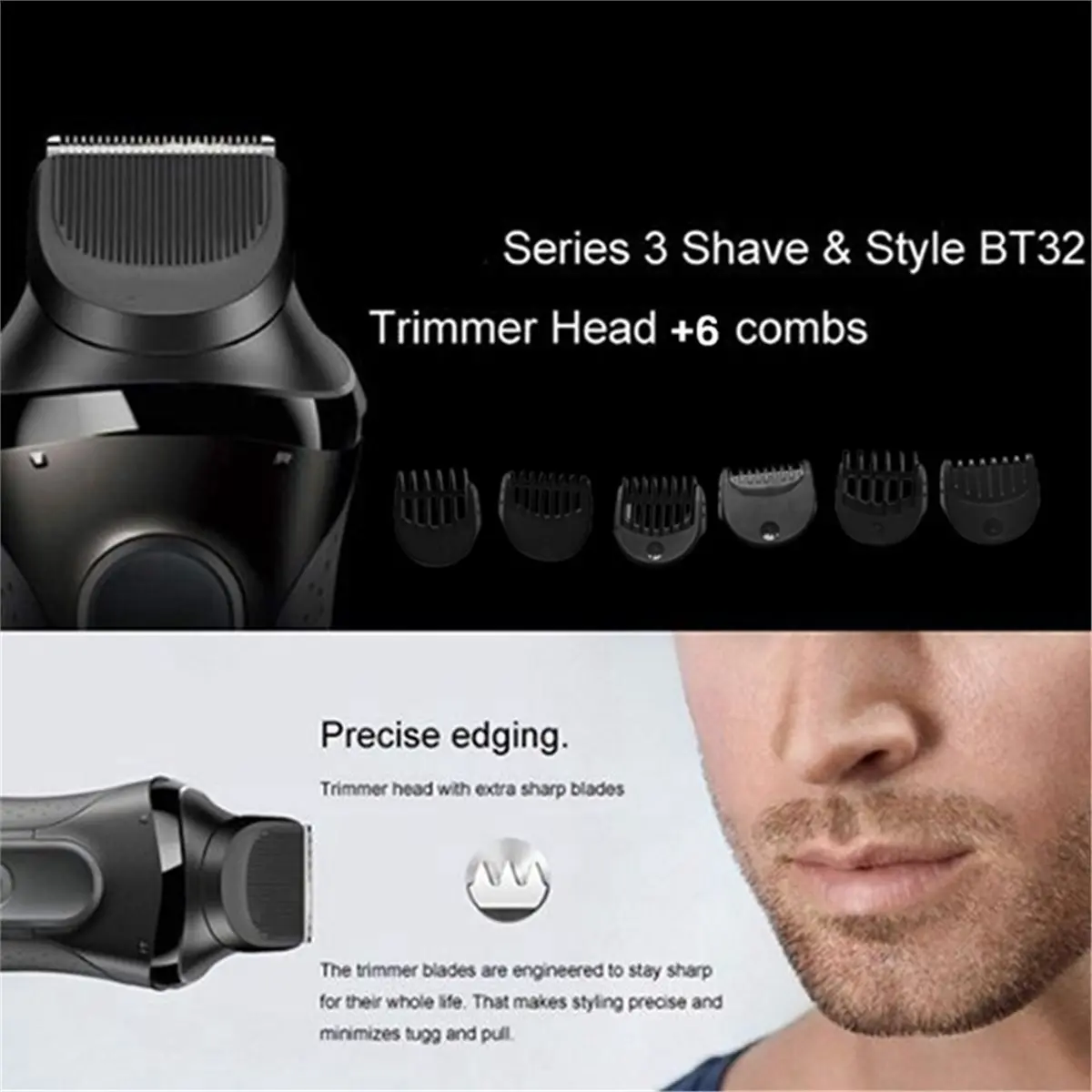 Beard Trimmer Head Accessories Combs Fit for Series3 Electric Shaver 300S 301S 310S 320S 330S 340S 360S 380S 3030S