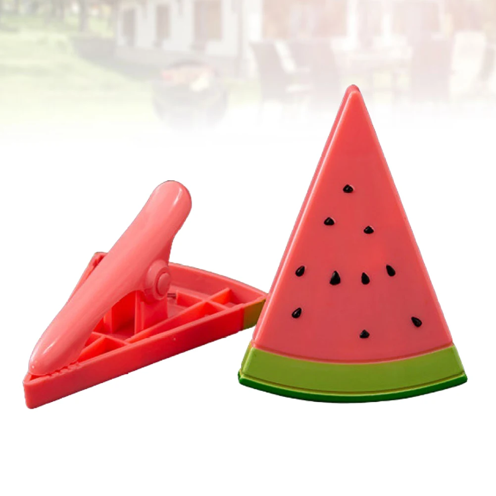 

2pcs Plastic Clothes Clips Smooth Clamping Drying Socks Towels Quilts Bed Sheets Beach Chairs Watermelon Clips