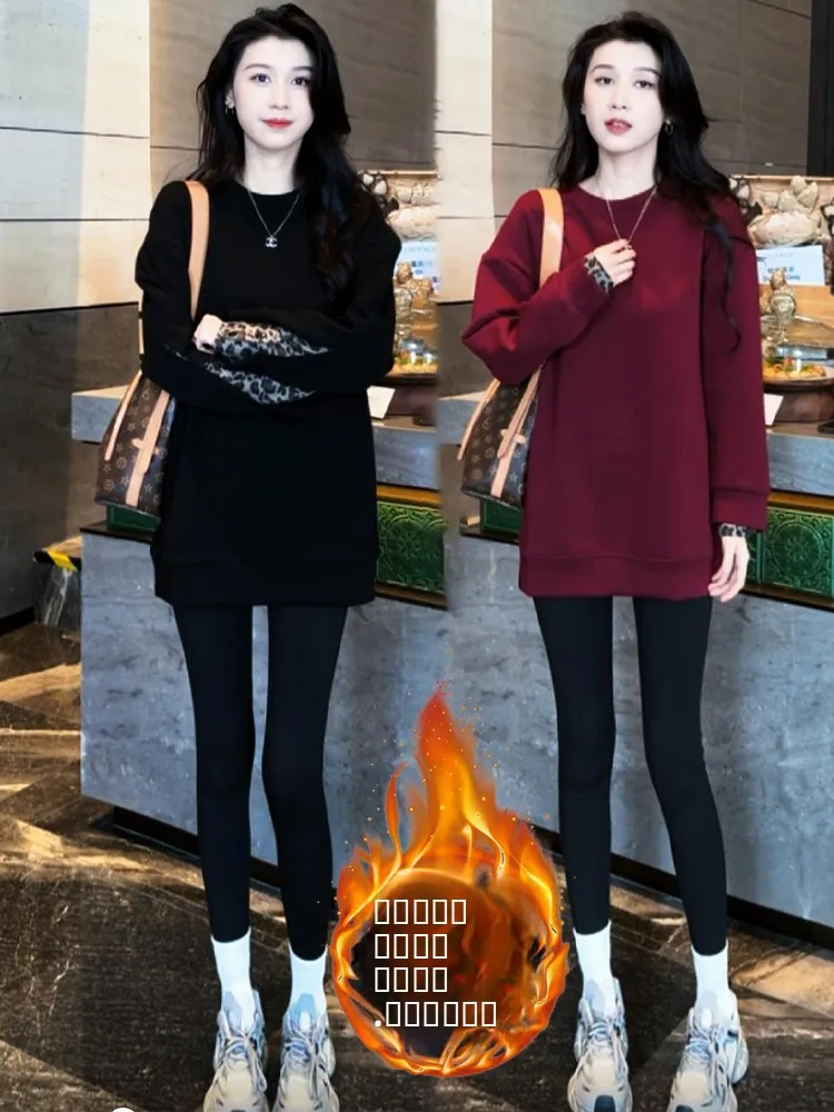 

Утепленная флисовая толстовка с длинными рукавами для женщин, повседневный свободный топ, модный осенне-зимний свитшот с цветными блоками, новинка