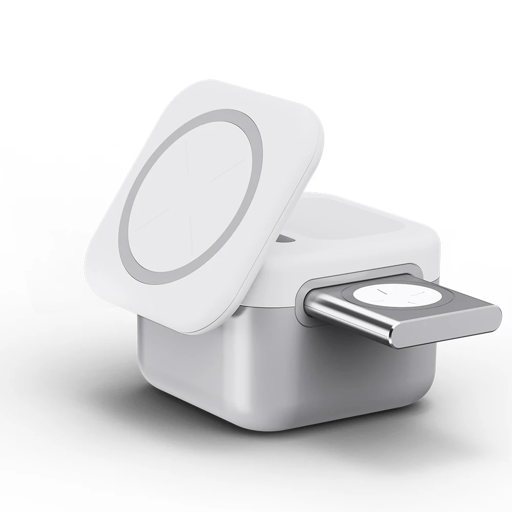 Detachable Cube Magnetic Foldable 3 in 1 Wireless Charger Station For iPhone Apple Watch AirPods