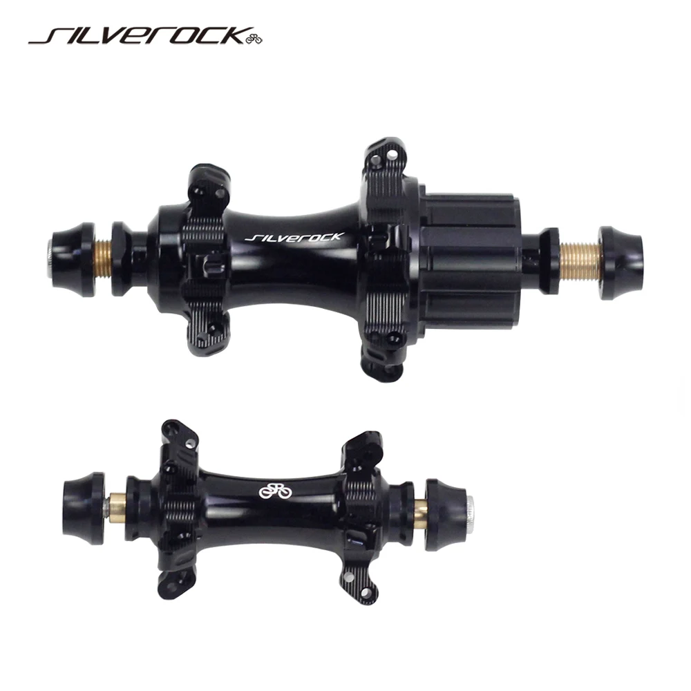 

SILVEROCK External 4 - 7 Speed Hubs 74mm 112mm Straight Pull for Brompton Folding Bikes NBK Bearing 6 Pawls Wheels Axle