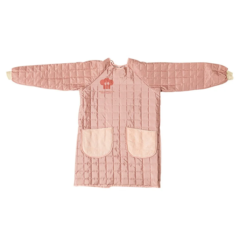 

Thickened Kitchen Cooking Apron Stain-proof Waterproof Dishwashing Cleaning Apron Oil-proof Adjustable Catering Work Clothes