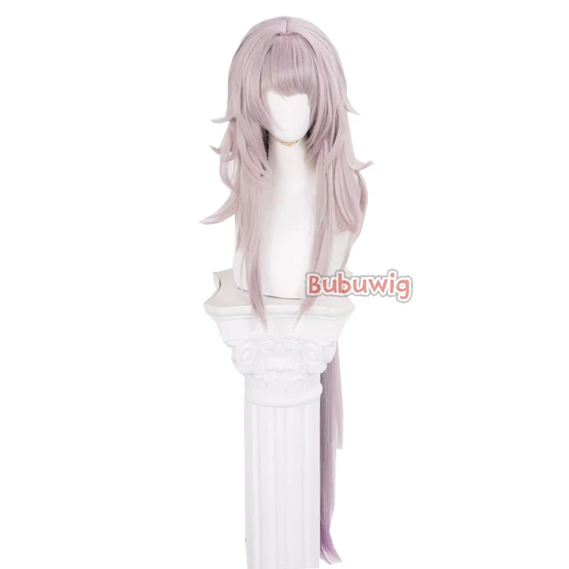 Bubuwig Synthetic Hair Sra. Herta Cosplay Wigs Honkai: Star Rail Sra. Herta 100cm Light Pink Mixed Purple Cos Wig Heat Resistant