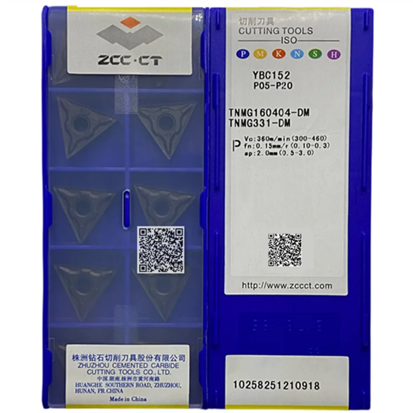 

TNMG160404-DM YBC152/TNMG160408-DM YBC152/TNMG160412-DM YBC152 TNMG331 TNMG332 TNMG333 ZCC.CT CNC carbide inserts 10pcs/box