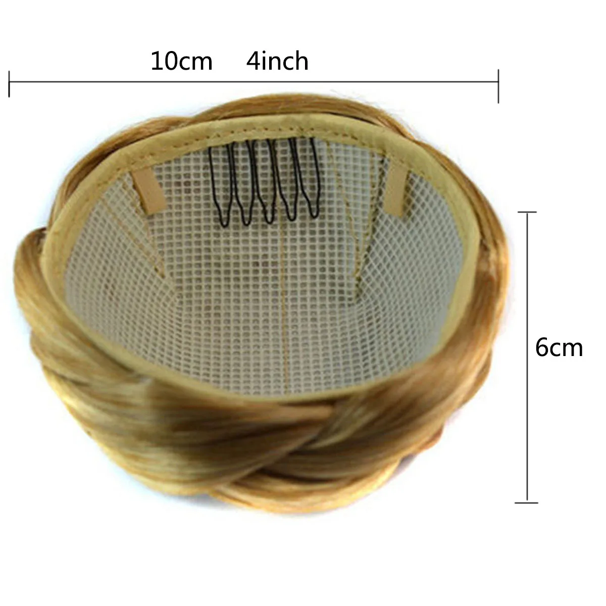 Braided Hair Bun Chignon Clip In Synthetic Hair Piece Easy Updo Hair Accessories for Women Ladies Daily Wedding