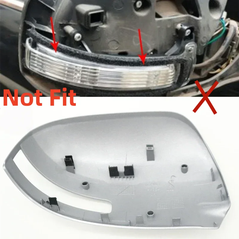 For Mitsubishi Outlander 2013-2018 Outside Rearview Mirror Cover Lid Wing Door Shell Cap Housing