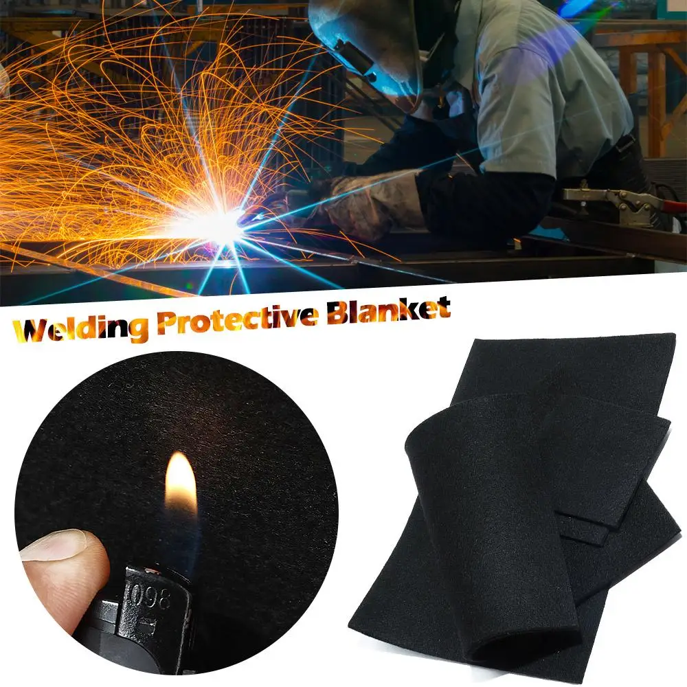 Felt Carbon Fiber Felt High Temp Black Torch Shield Pack Welding Protective Blanket Insulation Welding Carbon Fiber Felt