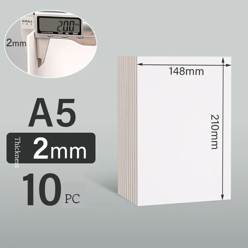 Variant: White A5 2mm 10Pcs