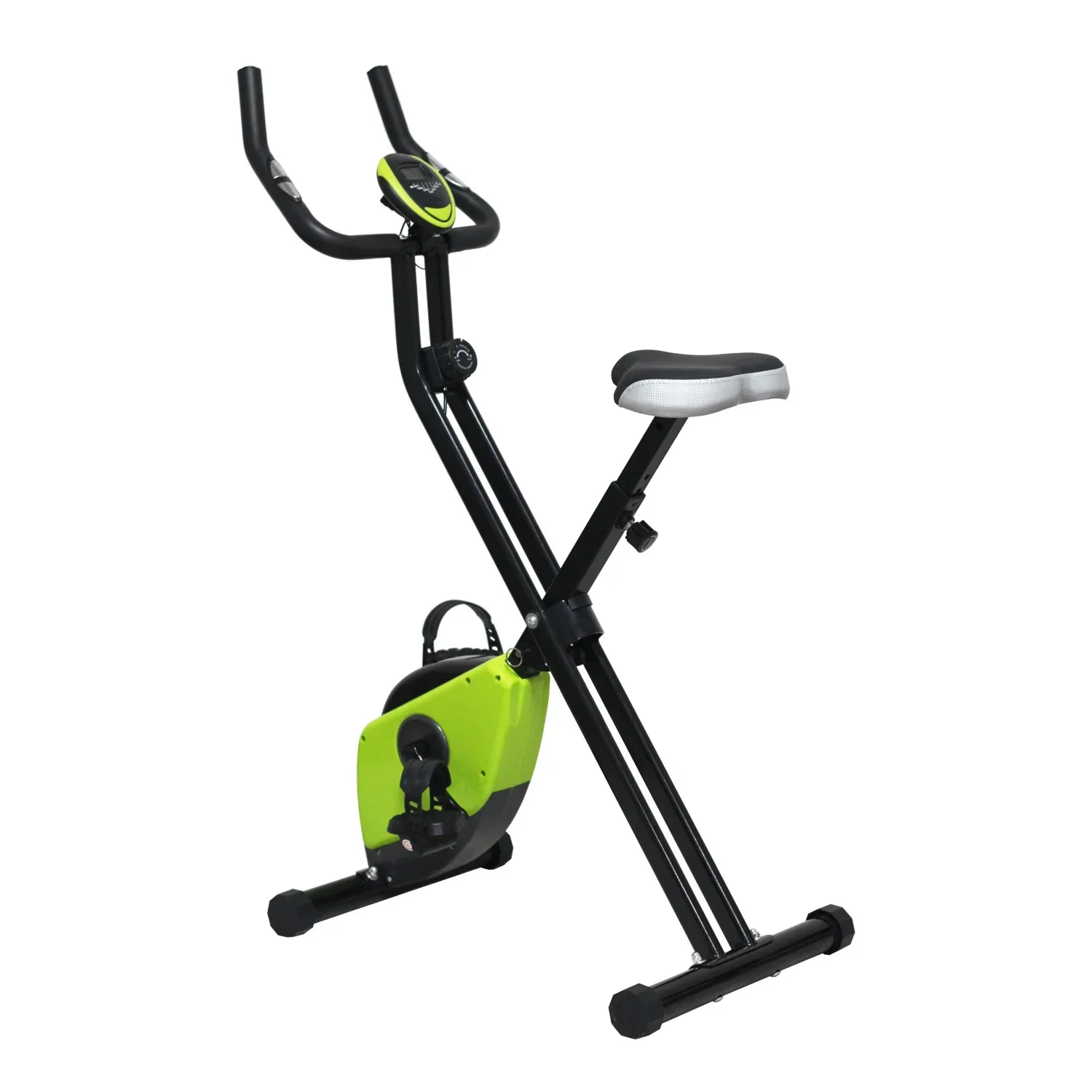 

z Home Gym Foldable Mini Exercise Bike Magnetic Control System Fitness Workouts Application Belt Type