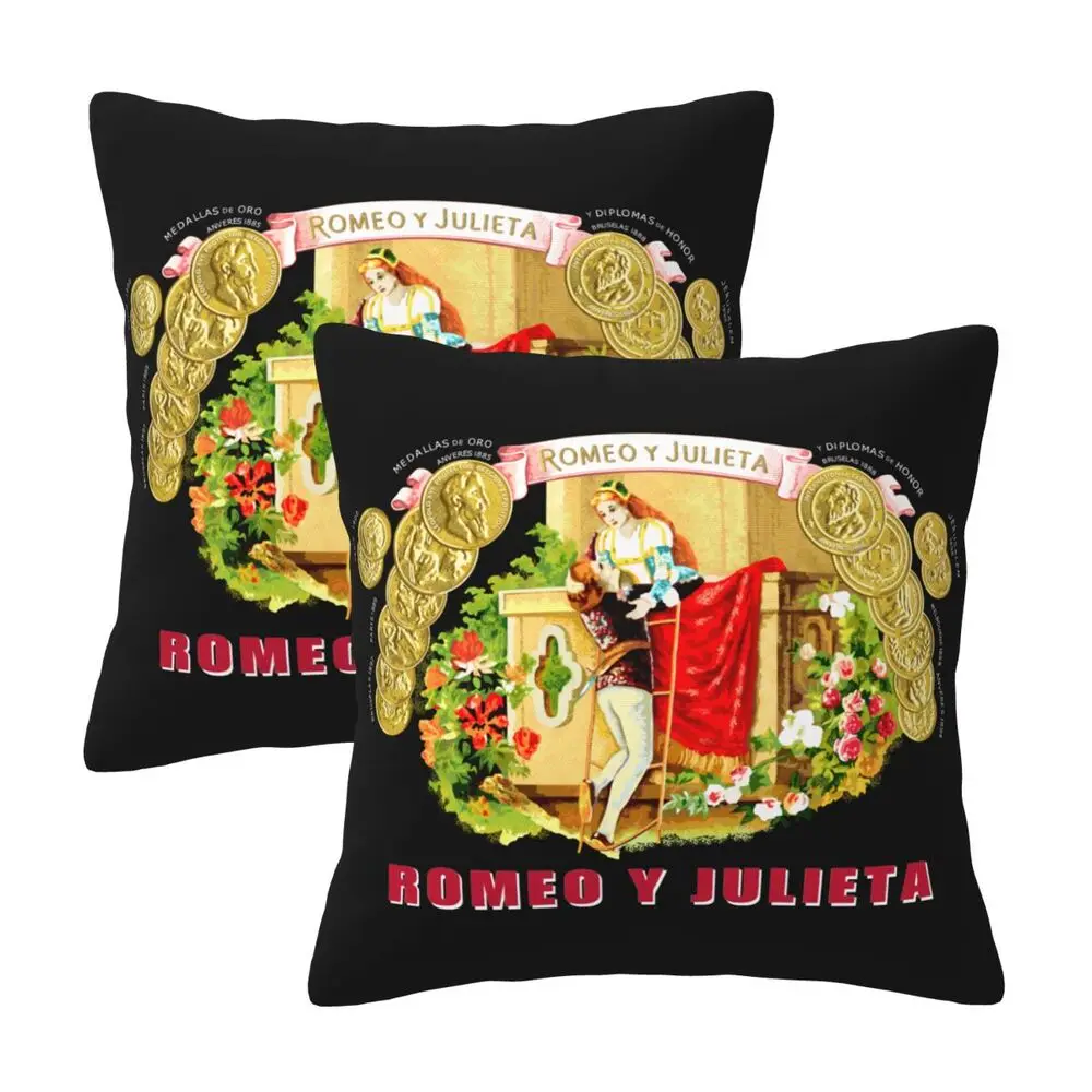 NEW Romeo Y Julieta Fashion Pillowcases Decorative Pillow Covers Soft and Cozy 2 PCS