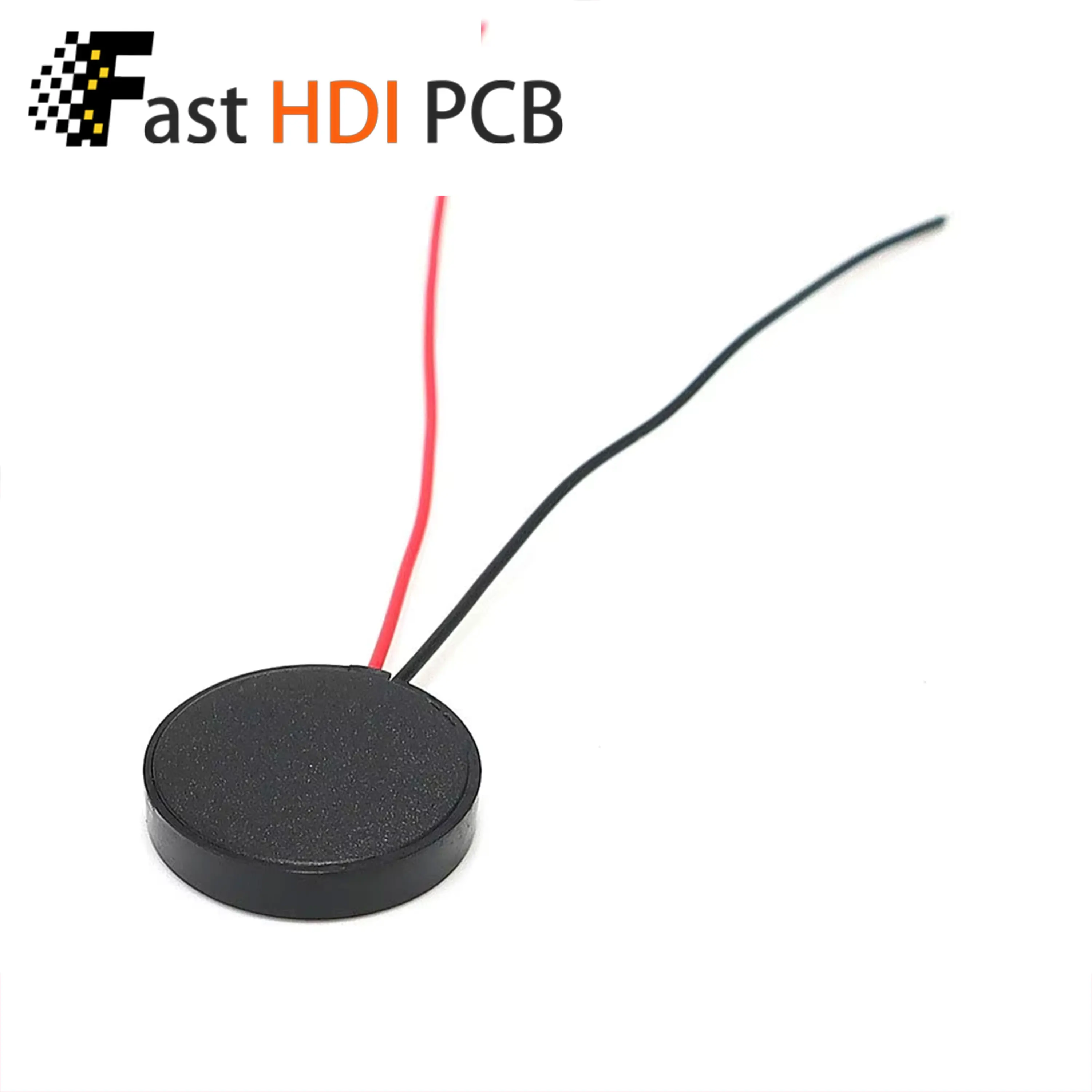 Ultra-Thin 2.5mm 13mm Passive Piezo Buzzer 3-30V Wide Voltage 4000Hz with 50mm Pre-attached Cables for Electronic Projects