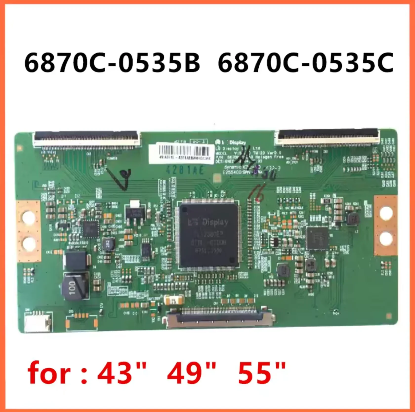 

Original logic board V15 UHD TM120 VER0.9 6870C-0535B 6870C-0535 T-CON for: 43inch 49inch 55inch TV