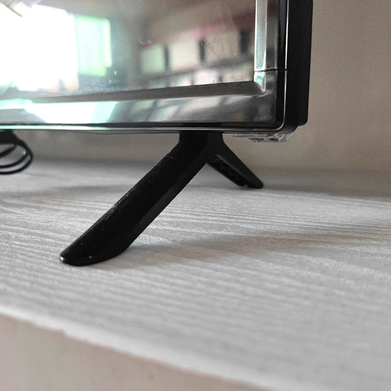 Base Bracket Stand Legs Tabletop For TV Stand Legs 50 55 Inch TV Stand With 4 Screws TV Substitute Pedestal Feet Black