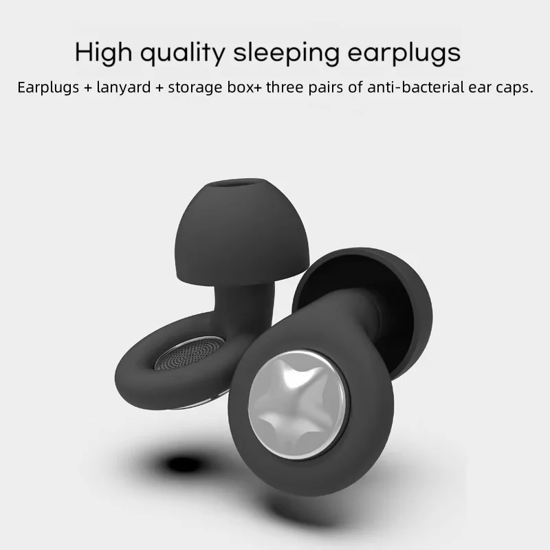 Silicone Earplug for Swimming Sleep Noise Reduction EarPlug Soundproof Anti Soft Slow Rebound Protection Ear Earplug Supply